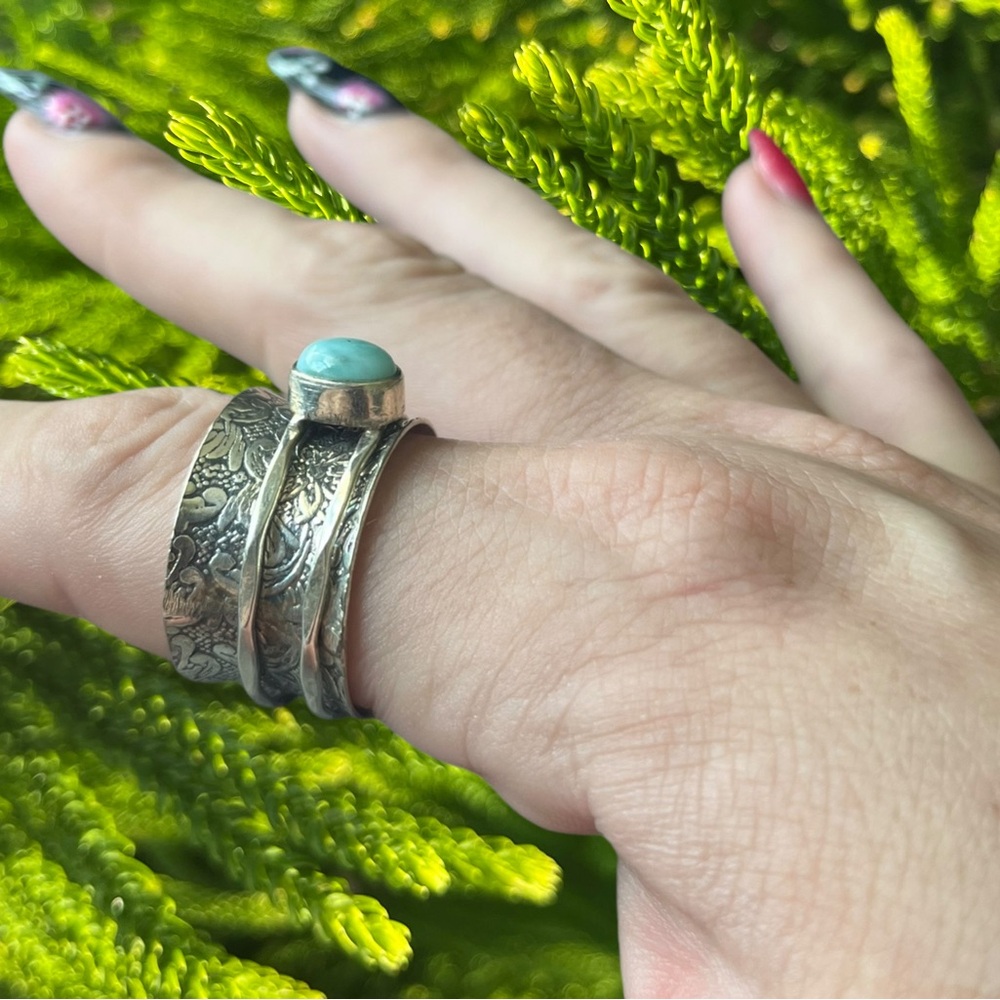 Larimar Spinner Ring - image 3